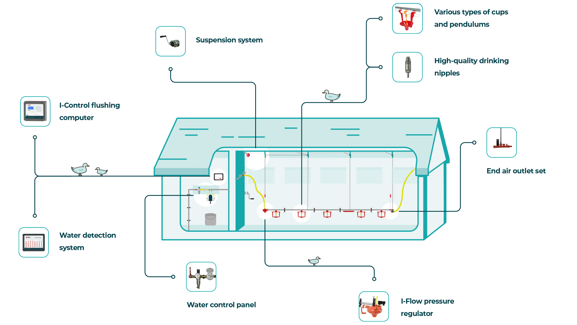 Impex duck drinking water system